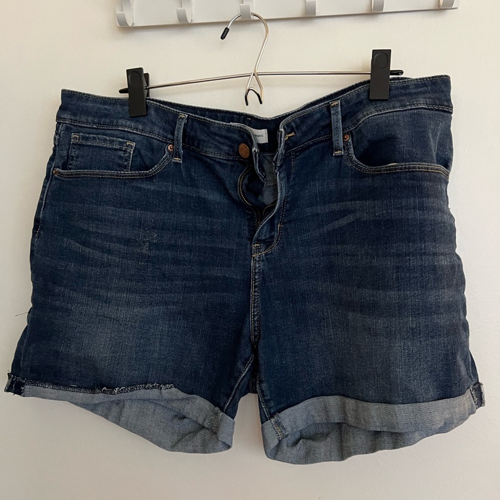 Signature by Levi Strauss Dark Blue Jean Shorts